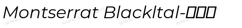 Montserrat Blackltal字体转换